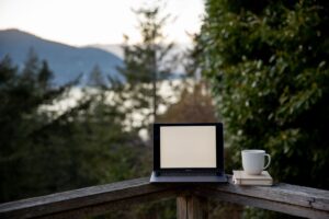 Remote working with high-speed internet in rural Galicia
