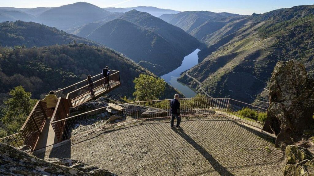 Landscape of the Ribeira Sacra region in Galicia