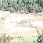 Old Portomarín Emerges: Ruins Beneath a Drained Reservoir